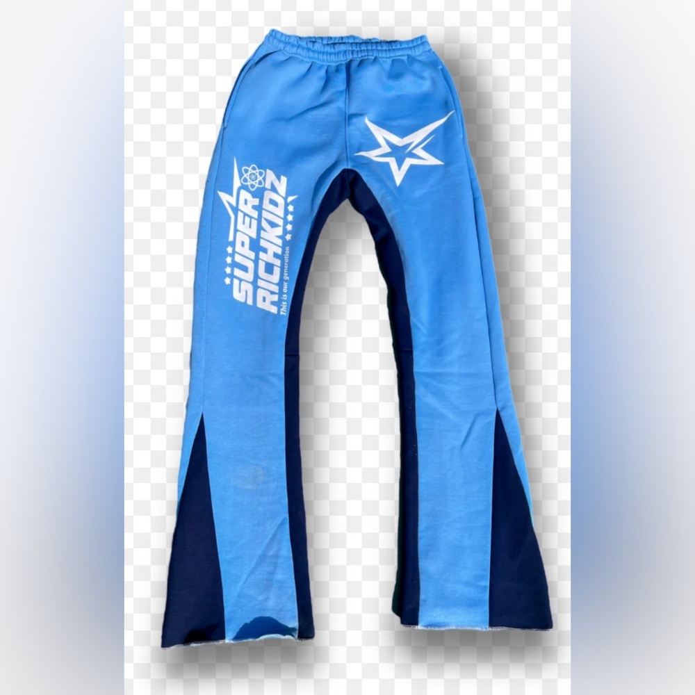 SUPERRICHKID V2 Blue Flared Sweat Pants Size 2